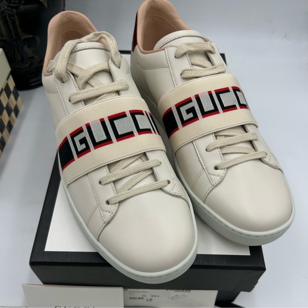 Women’s Gucci ace leather sneakers size 39.5 made in Italy